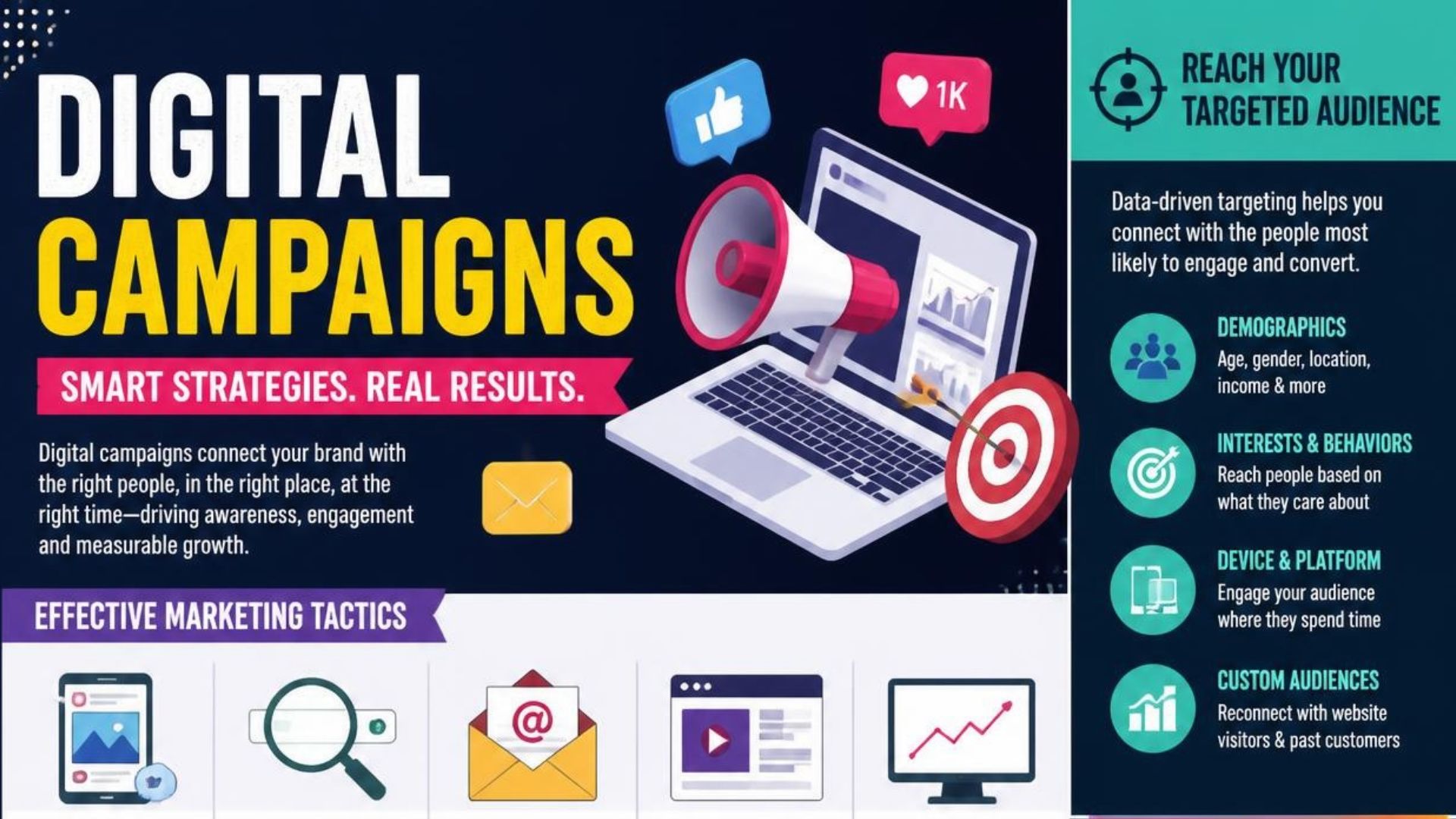 Digital campaigns created by a global digital marketing agency