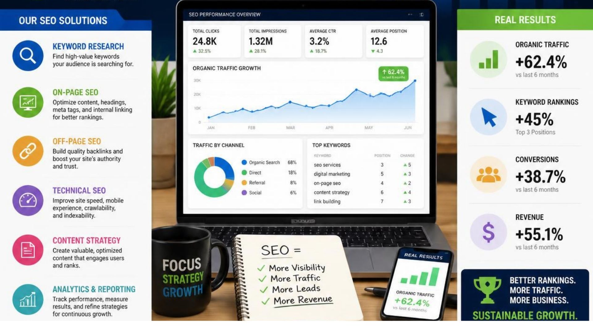 SEO and search optimization digital marketing services