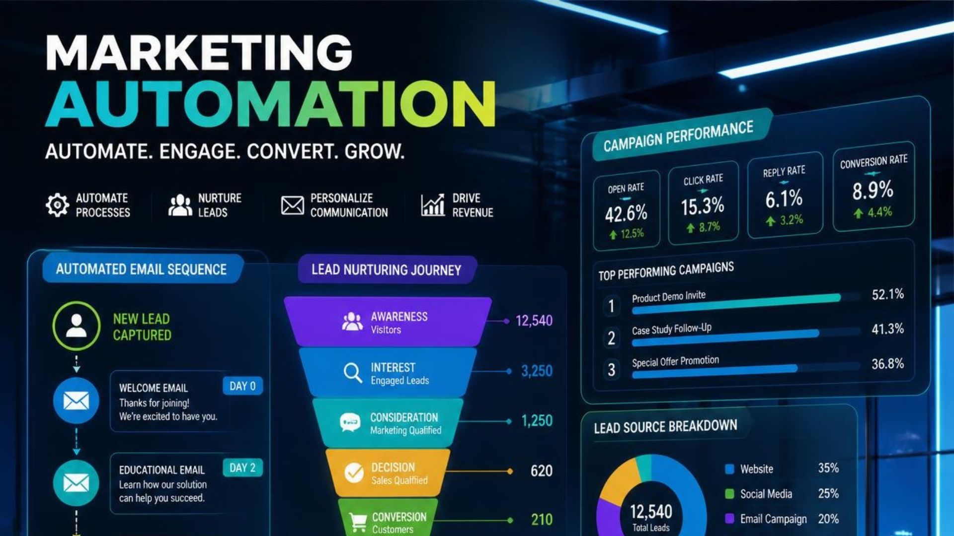 Marketing automation solutions by Gravyline Digital