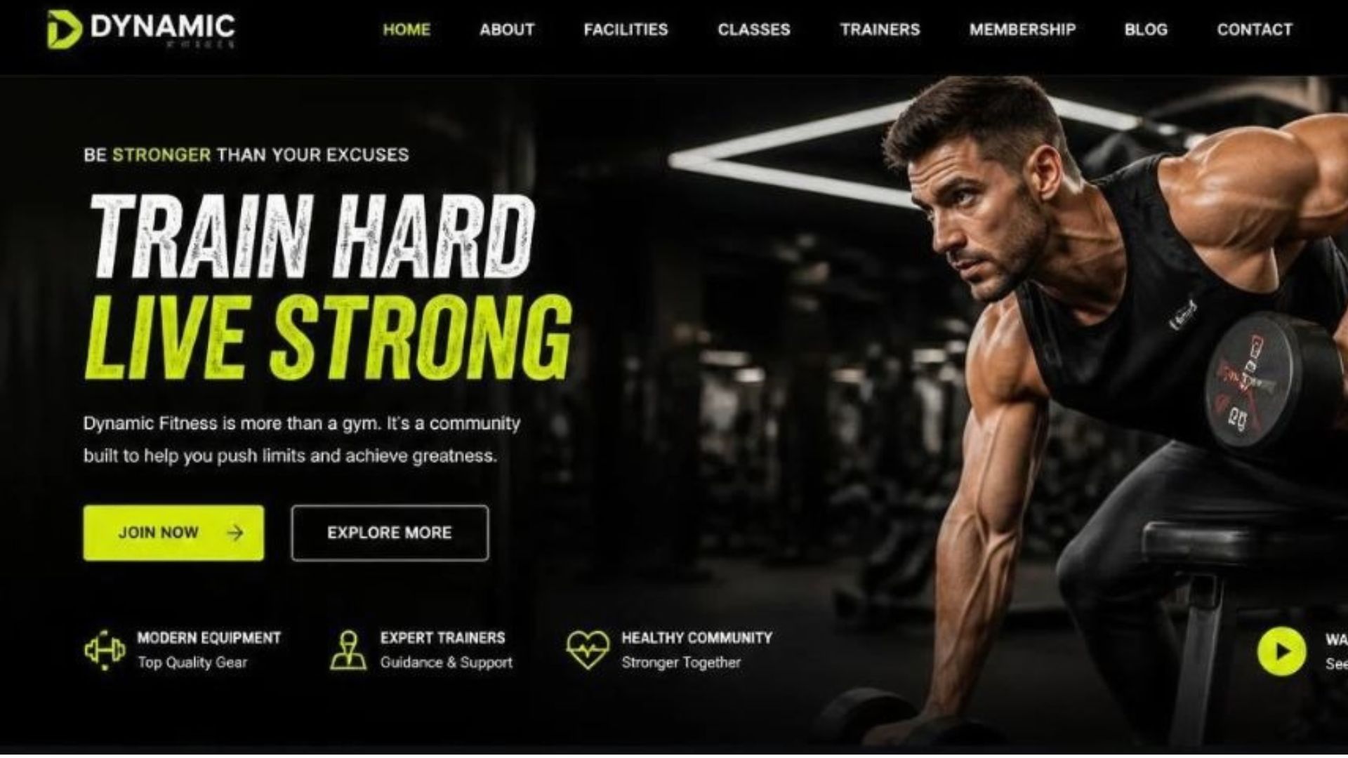 Fitness business marketing campaign on social media