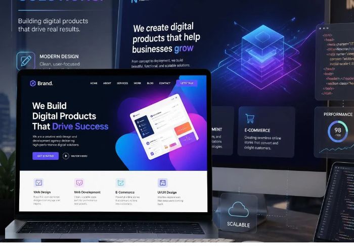Website design as part of digital marketing services